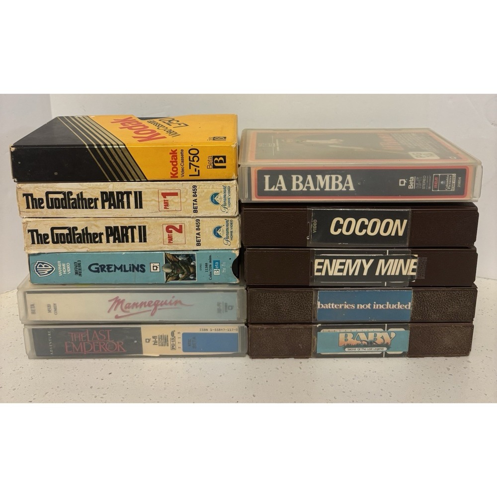 RARE Betamax Movie Lot Of 11 Godfather 1st Print Gremlins Enemy Mine NOT VHS